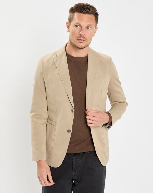 Veste blazer regular fit beige