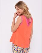 Blusa Todev bicolore arancione/rosa