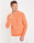 Pull Coton Mouliné orange