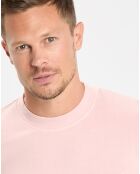 Sweat Col Rond Coton Organic rose clair