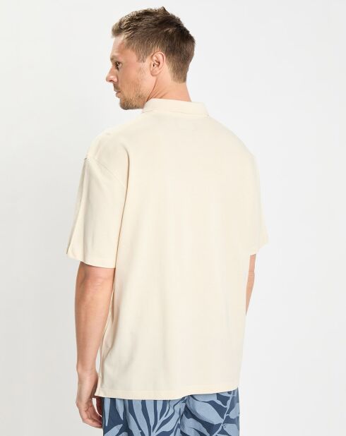Polo piqué relax beige