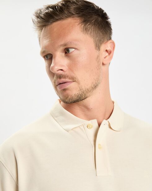 Polo piqué relax beige