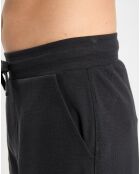 Short molletonné élastique noir