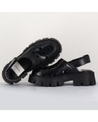 Mules Slingbacks en Cuir noires - Talon 5 cm