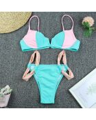 Maillot de bain 2 Pièces Jade bleu ciel