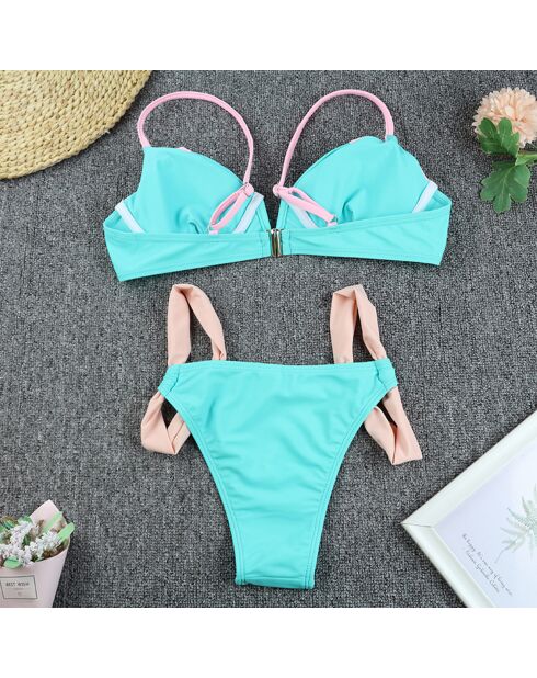 Maillot de bain 2 Pièces Jade bleu ciel