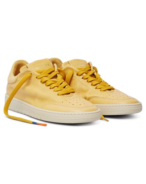 Sneakers en Cuir Ava jaunes