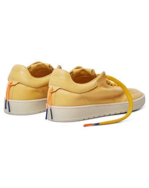 Sneakers en Cuir Ava jaunes