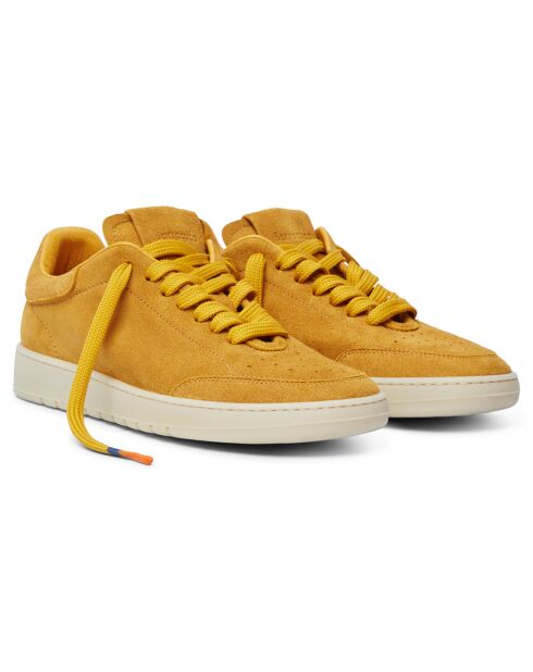 Sneakers en Velours de cuir Sophia jaunes