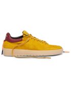 Sneakers en Velours de cuir Isabella jaunes
