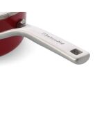 Casserole émaillée avec couvercle Core Steel induction rouge/crème - D.18 cm