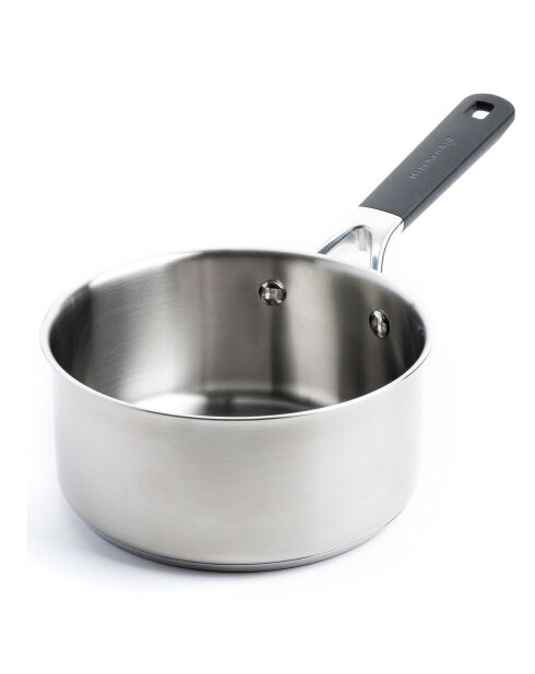 Casserole Classic acier inoxydable induction argentée - D.18 cm