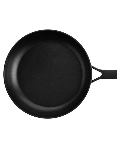 2 Poêles Classic revêtement céramique induction noires - D.20/D.28 cm