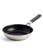 Poêle Classic acier inoxydable revêtement céramique induction argenté/noir - D.20 cm