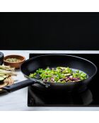 Sauteuse avec couvercle Classic induction argenté/noir - D.26 cm