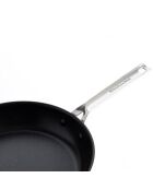 Poêle acier inoxydable revêtement céramique induction argenté/noir - D.20 cm