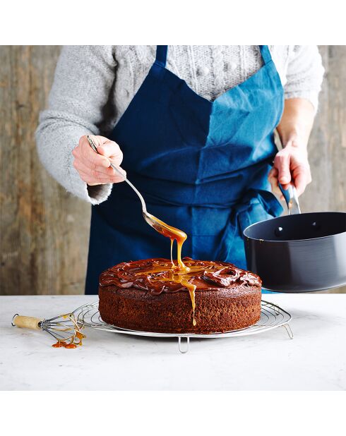 2 Moules à charnière gris anthracite - D.24/D.20 cm