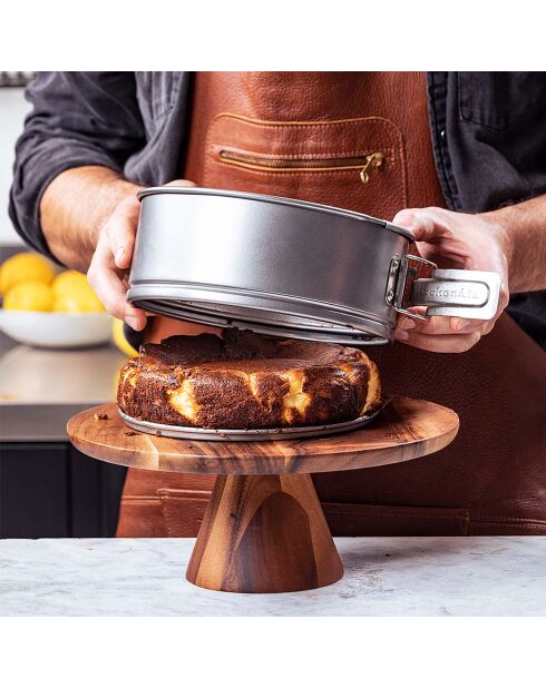 2 Moules à charnière gris anthracite - D.24/D.20 cm