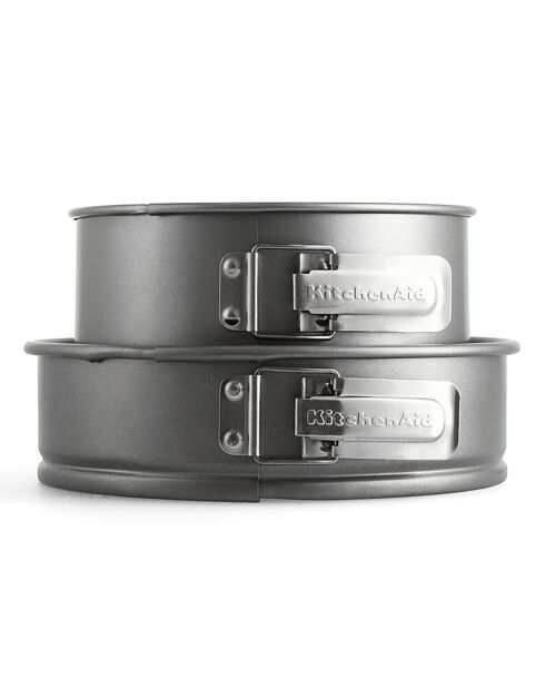 2 Moules à charnière gris anthracite - D.24/D.20 cm