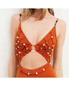 Maillot de bain 1 Pièce Bohemian camel