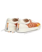Sneakers Léo orange/blanc