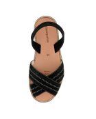 Sandales en Cuir Berlin noires