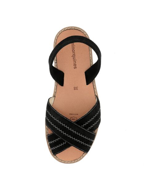 Sandales en Cuir Berlin noires
