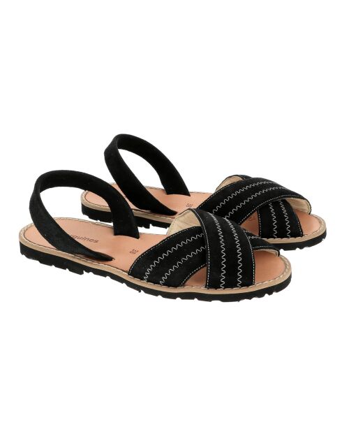 Sandales en Cuir Berlin noires