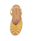 Avarcas de cuero compostelle amarillo
