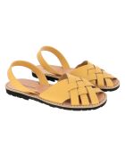 Avarcas de cuero compostelle amarillo