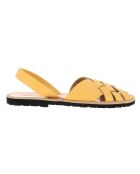 Avarcas de cuero compostelle amarillo
