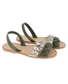 Groene leren sandalen van Neo Cabrera