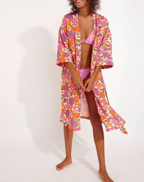 Keiko mehrfarbiger Kimono