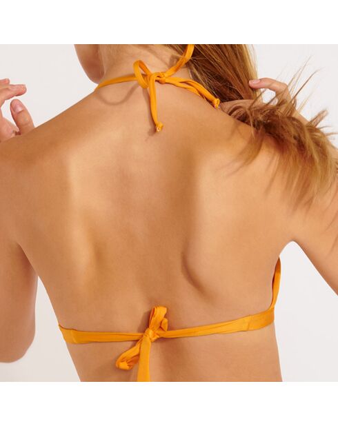 Gelbes Triangel-Bikinioberteil Luxo