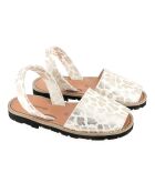 Sandalias doradas de piel Kenya