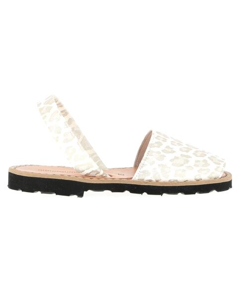 Sandalias doradas de piel Kenya