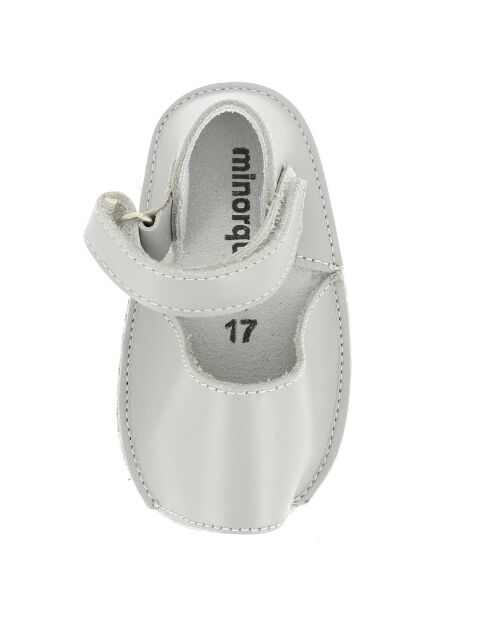 Zapatillas de piel gris