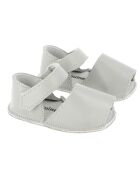 Zapatillas de piel gris