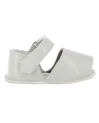 Zapatillas de piel gris