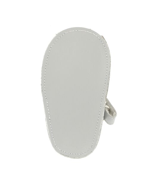Zapatillas de piel gris