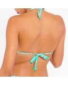 Haut de maillot triangle Rico turquoise