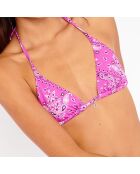 Haut de maillot triangle Rico fuchsia