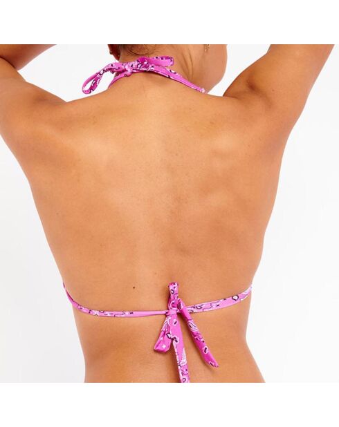 Haut de maillot triangle Rico fuchsia