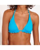 Haut de maillot triangle Shello bleu