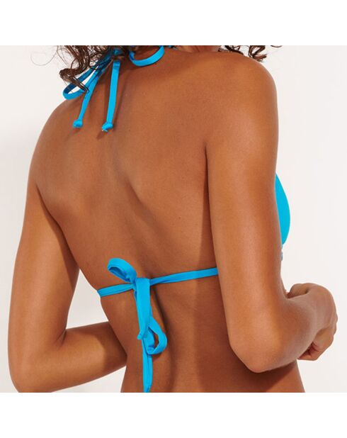 Haut de maillot triangle Shello bleu
