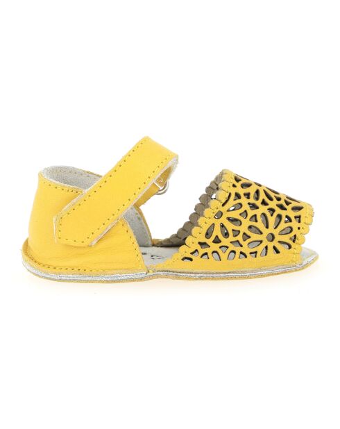 Pantofole marroni in pelle Moucharabieh