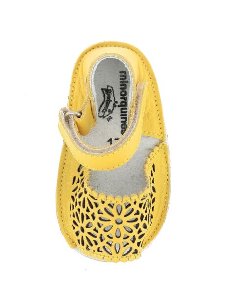 Pantofole marroni in pelle Moucharabieh