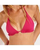 Haut de maillot triangle Shello fuchsia