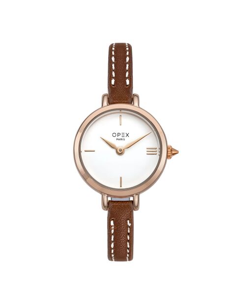 Montre Femme Mini Rotonde marron