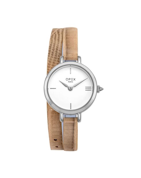 Montre Femme Mini Rotonde beige